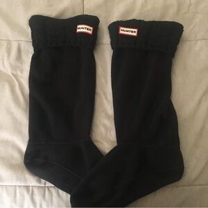 Hunter Black Boots Socks